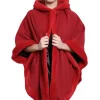 Best reviews of ???? De La Creme Fashions Caitlin Red Faux Fur Lined Hooded Cape ⌛