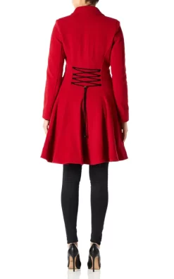 Best Sale ???? De La Creme Fashions Elena Red Wool Blend Fit And Flare Skater ???? Coat ???? -De La Creme Fashions Shop unnamed file 1904