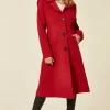 Flash Sale ???? De La Creme Fashions Beatrice Red Hooded Mid Length ???? Coat ???? -De La Creme Fashions Shop unnamed file 1937