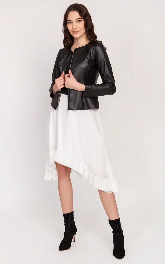 Flash Sale ✔️ Lanti Eco Leather Jacket In Black ???? 5 Flash Sale ✔️ Lanti Eco Leather Jacket In Black ???? - Image 3