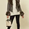 Flash Sale ???? LOES House Faux Fur Biker Leather Jacket In Grey ❤️ -De La Creme Fashions Shop unnamed file 213