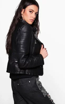 Discount ???? IKRUSH Casey Quilted Sleeve Faux Leather Biker Jacket In Black ???? 9 Discount ???? IKRUSH Casey Quilted Sleeve Faux Leather Biker Jacket In Black ???? -De La Creme Fashions Shop unnamed file 223