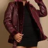 Cheap ???? De La Creme Fashions Faux Fur Collar Aviator Jacket In Wine ???? -De La Creme Fashions Shop unnamed file 236