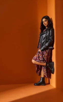 New ???? Urban Bliss Black Faux Leather Biker Jacket ????