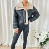 Budget ???? Unscripted Black Pu Teddy Cropped Jacket ???? -De La Creme Fashions Shop unnamed file 244