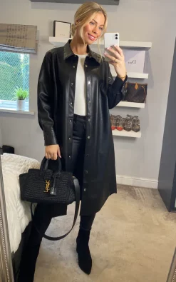 Cheapest ???? Malissa J Collection Long Sleeve Pu Jacket / ???? Shirt ???? Dress ???? -De La Creme Fashions Shop unnamed file 266