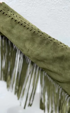 Best Sale ???? House Of Dharma The Bardot Suede Jacket Olive ❤️ -De La Creme Fashions Shop unnamed file 318