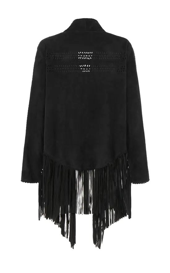 Deals ???? House Of Dharma The Bardot Suede Jacket Black ???? 4 Deals ???? House Of Dharma The Bardot Suede Jacket Black ???? - Image 2