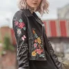 Coupon ???? LOES House Black Leather Biker Jacket With Floral Embroidery & Studs ???? -De La Creme Fashions Shop unnamed file 346