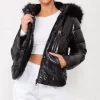 Flash Sale ???? Boutique Store Black Pu Reversible Faux Fur Hooded Puffer Jacket ???? -De La Creme Fashions Shop unnamed file 363