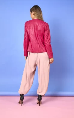 Best deal ❤️ Baloot Joan Faux Leather Jacket Fuschia ⭐ -De La Creme Fashions Shop unnamed file 369