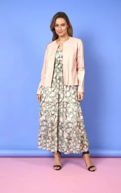 Hot Sale ???? Baloot Joan Faux Leather Jacket Baby Pink ????