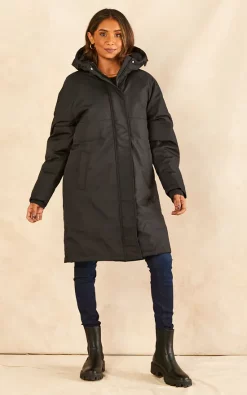 Cheapest ???? JJXX Hooded Parka ???? Coat In Black ????