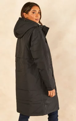 Cheapest ???? JJXX Hooded Parka ???? Coat In Black ???? -De La Creme Fashions Shop unnamed file 380