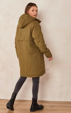 Buy ???? JJXX Hooded Parka ???? Coat In Khaki ⌛ -De La Creme Fashions Shop unnamed file 384