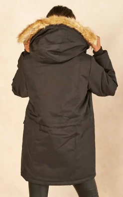 Top 10 ❤️ Noisy May Hooded Fur Parka In Black ???? -De La Creme Fashions Shop unnamed file 388