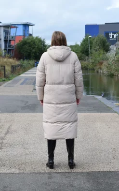 Brand new ???? Spindle Boutique ???? Womens Maxi Long Hooded Puffer Quilted Parka ???? Coat Extra Long | Ladies Full Length Winter Jacket With Hood Beige Taupe Stone Tan ???? -De La Creme Fashions Shop unnamed file 400