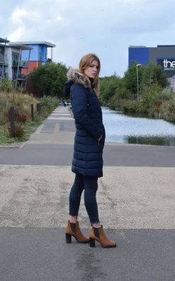 New ✔️ Spindle Boutique ???? Womens Long Fur Trimmed Hooded Padded Puffer Parka Ladies Winter Jacket ???? Coat Blue ???? -De La Creme Fashions Shop unnamed file 411