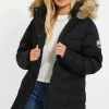 Cheap ⭐ Threadbare Faux Fur Trim Hooded Padded Parker ❤️