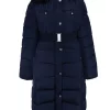 Hot Sale ???? Where's That From Adele Plus Size Long Quilted Padded Winter Jacket Hooded Long ???? Coat Faux Fur Trim Hood Puffer In Navy ???? -De La Creme Fashions Shop unnamed file 421
