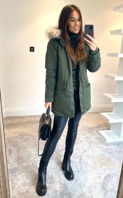 Brand new ⭐ APRICOT Khaki ???? Coat With Removable Padding ????