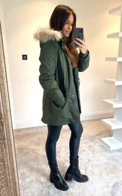 Brand new ⭐ APRICOT Khaki ???? Coat With Removable Padding ???? -De La Creme Fashions Shop unnamed file 426