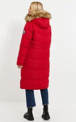 Best Sale ⭐ Threadbare Red Longline Padded Parker ???? -De La Creme Fashions Shop unnamed file 434