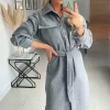 Best reviews of ???? IKRUSH Nicola Longline Button Down Jacket With Tie Waist In Grey ???? -De La Creme Fashions Shop unnamed file 436
