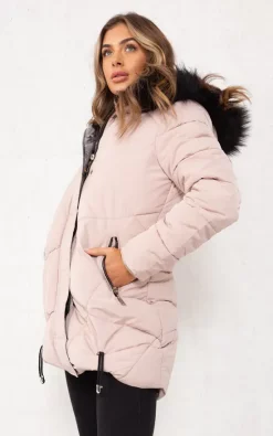 Coupon ???? Boutique Store Beige Quilted Hooded Puffer Parka Jacket ⌛ -De La Creme Fashions Shop unnamed file 442