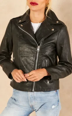 Best Pirce ???? BARNEYS ORIGINALS Minimal Leather Biker Jacket ❤️ -De La Creme Fashions Shop unnamed file 46