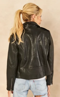 Best Pirce ???? BARNEYS ORIGINALS Minimal Leather Biker Jacket ❤️ -De La Creme Fashions Shop unnamed file 47
