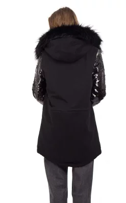 Best reviews of ???? LOES House Sequin Faux Fur Trim Parka Jacket ???? Coat In Black ???? -De La Creme Fashions Shop unnamed file 471