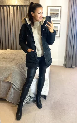 Best deal ???? VM Hooded Parker Jacket In Black ????