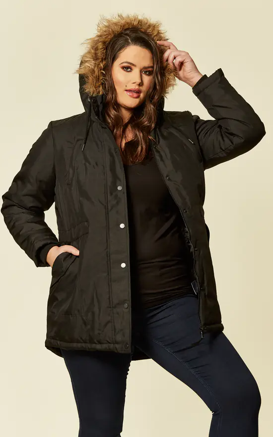 Cheap ???? Juna Rose Plus Size Black Expedition Parka ???? 4 Cheap ???? Juna Rose Plus Size Black Expedition Parka ???? - Image 2