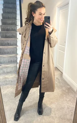 De La Creme Fashions Shop 7 Top 10 ⭐ Anastasia Fashions Anastasia Beige Taupe Waterproof Storm Wear Walkers Rain ???? Coat ????