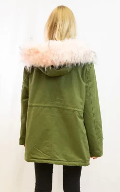 Wholesale ???? CY Boutique Parka ???? Coat With Faux Fur Trim Hood And Patches In Pink/Green ???? -De La Creme Fashions Shop unnamed file 513