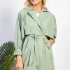 Best deal ???? Baloot Chloe Light Green Trench ???? Coat ????
