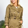 Coupon ???? Baloot Khaki Belted Trench ???? Coat ????