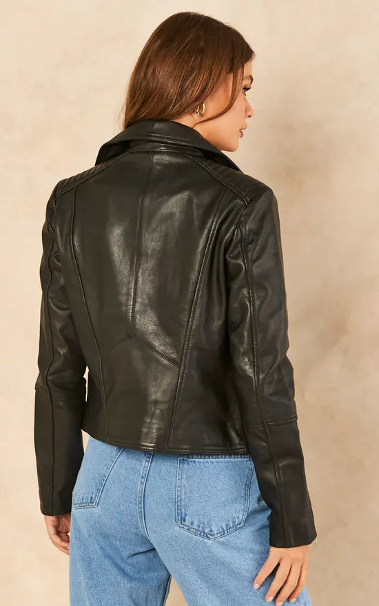 Promo ???? Barneys Originals Belina Real Leather Biker Jacket ???? 6 Promo ???? Barneys Originals Belina Real Leather Biker Jacket ???? - Image 4