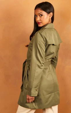 Deals ⭐ VILA Double Breasted Trench ???? Coat In Green ???? -De La Creme Fashions Shop unnamed file 555