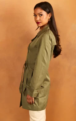 Deals ⭐ VILA Double Breasted Trench ???? Coat In Green ???? -De La Creme Fashions Shop unnamed file 556