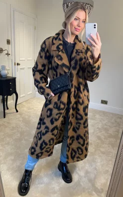 Best deal ✔️ Kit And Kaboodal Bristol Animal Print ???? Coat Black ????