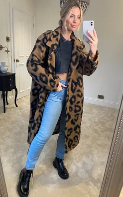 Best deal ✔️ Kit And Kaboodal Bristol Animal Print ???? Coat Black ???? -De La Creme Fashions Shop unnamed file 559