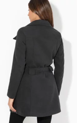 Buy ⌛ KRISP Belted Double Breasted Charcoal Winter ???? Coat ???? -De La Creme Fashions Shop unnamed file 563
