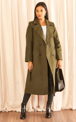 Buy ???? Jenerique Sketch ???? Coat In Khaki ????