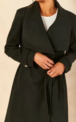 Discount ⭐ Anastasia Fashions Anastasia Wool Large Collar Belted Winter ???? Coat In Black ❤️ -De La Creme Fashions Shop unnamed file 582