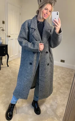 Wholesale ✔️ Kit And Kaboodal Bristol Stripe ???? Coat Black ???? -De La Creme Fashions Shop unnamed file 590