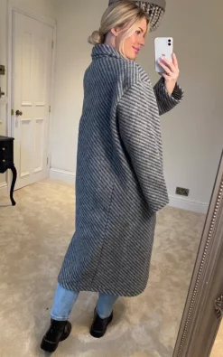 Wholesale ✔️ Kit And Kaboodal Bristol Stripe ???? Coat Black ???? -De La Creme Fashions Shop unnamed file 591