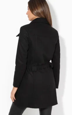 Wholesale ✨ KRISP Belted Double Breasted Black Winter ???? Coat ???? -De La Creme Fashions Shop unnamed file 598