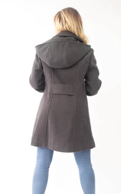 Cheapest ???? De La Creme Fashions Bethany Winter Double Breasted Hooded ???? Coat In Grey ???? -De La Creme Fashions Shop unnamed file 610
